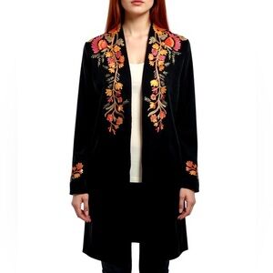 Vintage Collection brand embroidered velvet duster, tunic…Gypsy, Bohemian